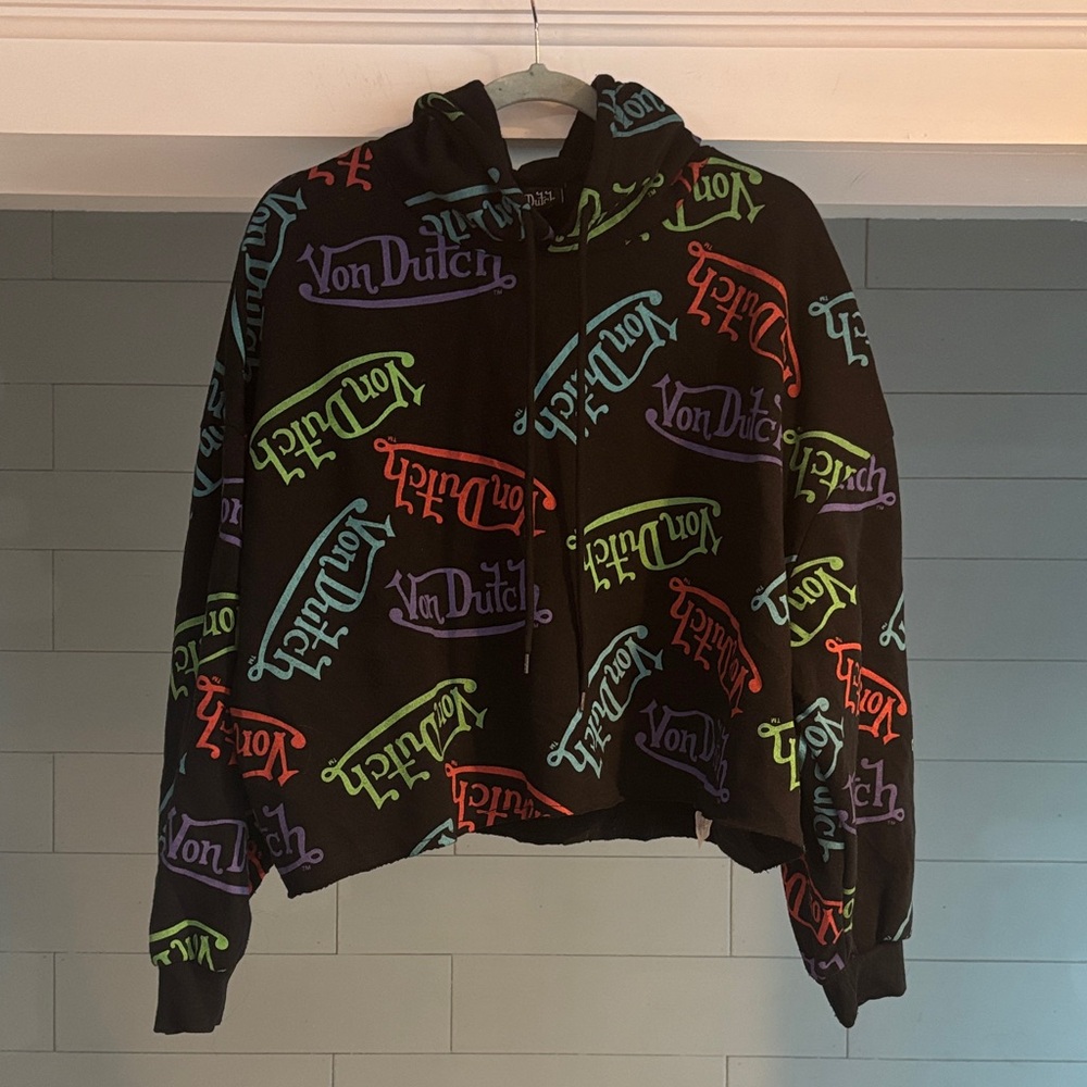 Fashion Nova‎ Multicolor Logo Hoodie